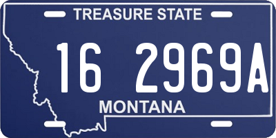 MT license plate 162969A