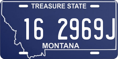 MT license plate 162969J