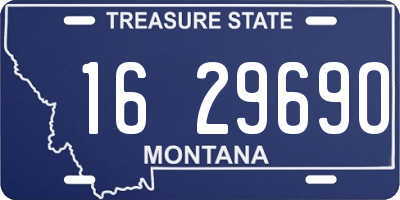 MT license plate 162969O