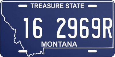 MT license plate 162969R