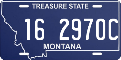 MT license plate 162970C