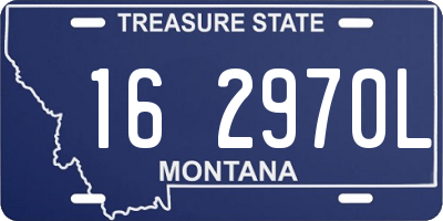 MT license plate 162970L
