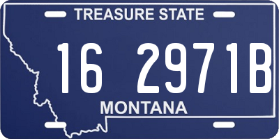 MT license plate 162971B
