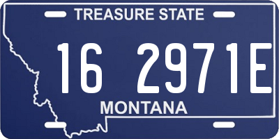 MT license plate 162971E