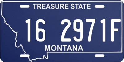 MT license plate 162971F