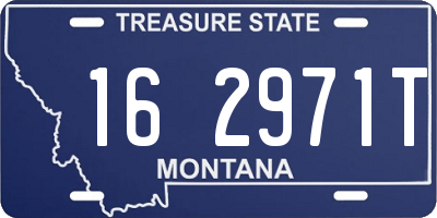 MT license plate 162971T