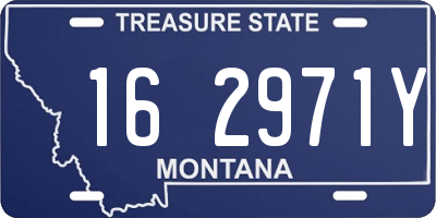 MT license plate 162971Y
