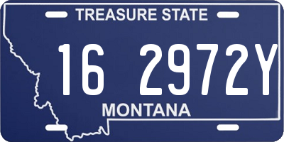 MT license plate 162972Y