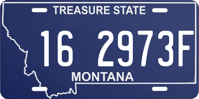 MT license plate 162973F