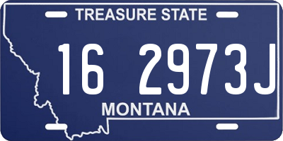 MT license plate 162973J