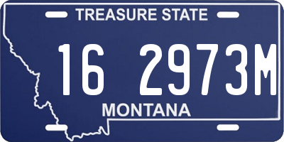 MT license plate 162973M