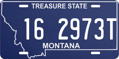 MT license plate 162973T