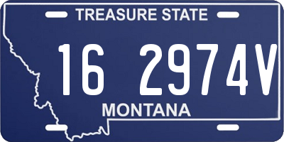 MT license plate 162974V
