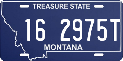 MT license plate 162975T