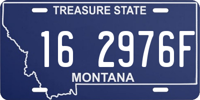 MT license plate 162976F