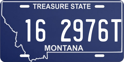 MT license plate 162976T