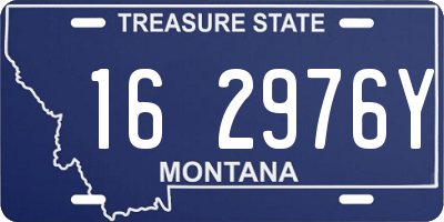 MT license plate 162976Y