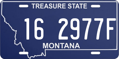 MT license plate 162977F