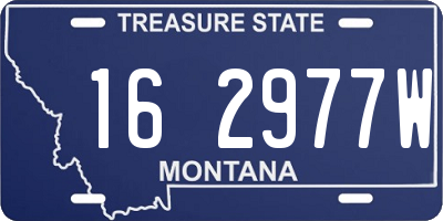 MT license plate 162977W
