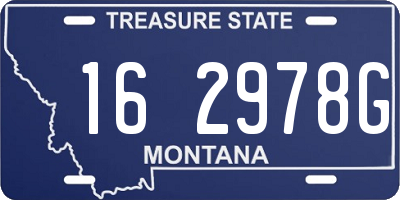 MT license plate 162978G
