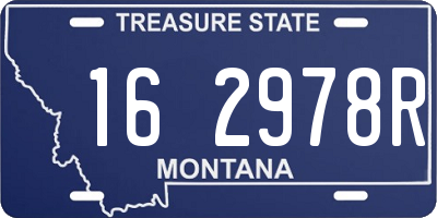 MT license plate 162978R