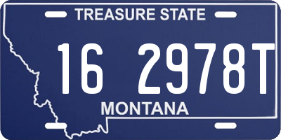MT license plate 162978T