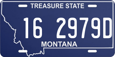 MT license plate 162979D