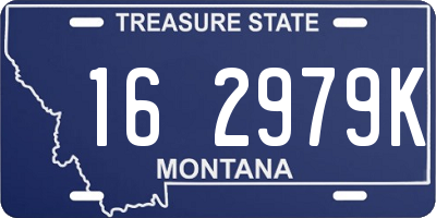 MT license plate 162979K