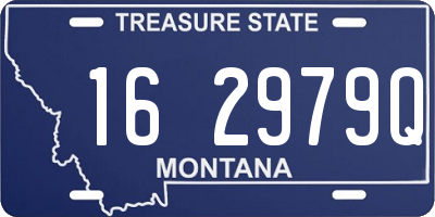 MT license plate 162979Q
