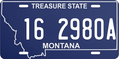 MT license plate 162980A