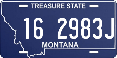 MT license plate 162983J
