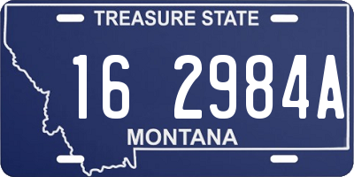 MT license plate 162984A