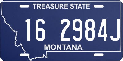MT license plate 162984J