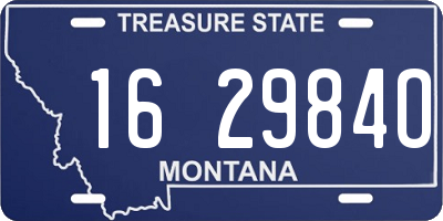 MT license plate 162984O