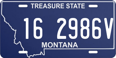 MT license plate 162986V