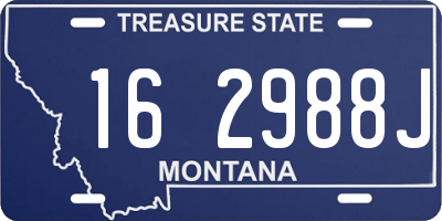 MT license plate 162988J