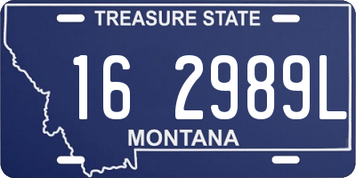 MT license plate 162989L