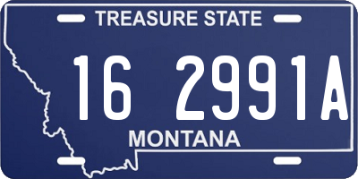MT license plate 162991A