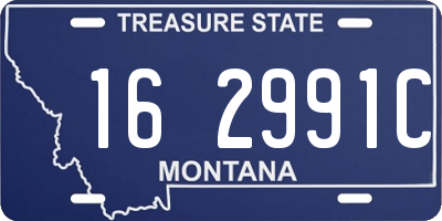 MT license plate 162991C