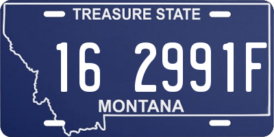 MT license plate 162991F