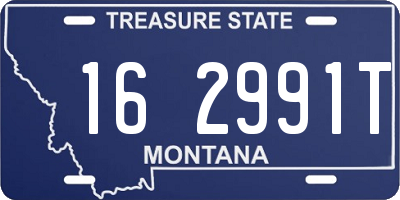 MT license plate 162991T