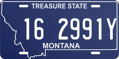 MT license plate 162991Y