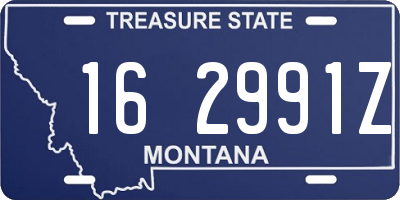 MT license plate 162991Z