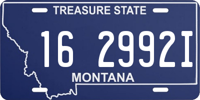 MT license plate 162992I
