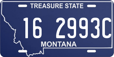 MT license plate 162993C