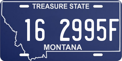 MT license plate 162995F