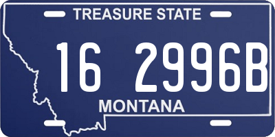 MT license plate 162996B