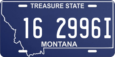 MT license plate 162996I