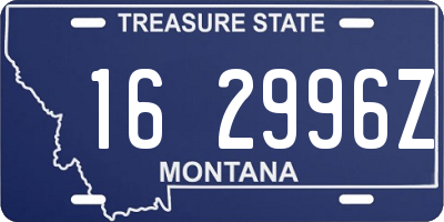 MT license plate 162996Z