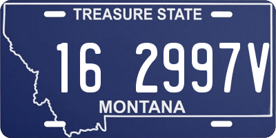 MT license plate 162997V